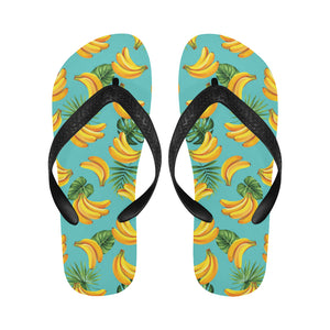 Banana Palm Leaves pattern background Unisex Flip Flops