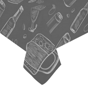 Beer hand drawn pattern Tablecloth