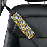sunflowers ribbon background Car Seat Belt Cover