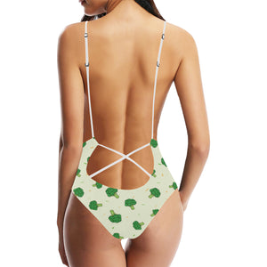 Broccoli pattern Women's One-Piece Swimsuit