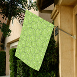 Slices of Lime pattern House Flag Garden Flag