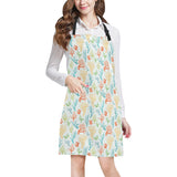 Coral Reef Pattern Print Design 02 All Over Print Adjustable Apron