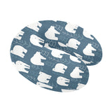 polar bear mother her child pattern U-Shaped Travel Neck Pillow