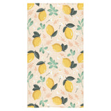 lemon flower leave pattern Bath Towel