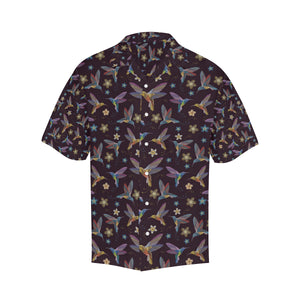 Hummingbird Pattern Print Design 04 Men's All Over Print Hawaiian Shirt (Model T58)