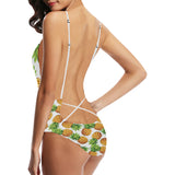 Pineapples design pattern Women's One-Piece Swimsuit