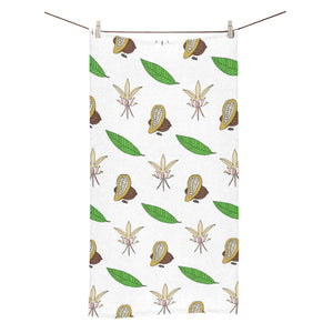 Color hand drawn cacao pattern Bath Towel