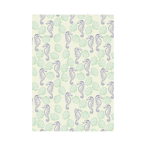 Seahorse shell pattern House Flag Garden Flag