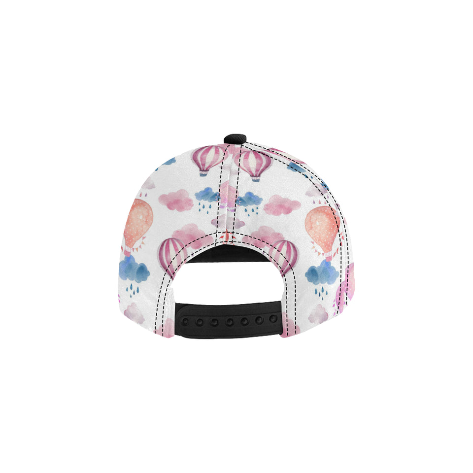 Watercolor air balloon cloud pattern All Over Print Snapback Cap