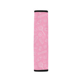 Sweet candy pink background Car Seat Belt Cover