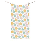 colorful onions white background Bath Towel