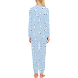 Seagull Pattern Print Design 02 Women's All Over Print Pajama Set