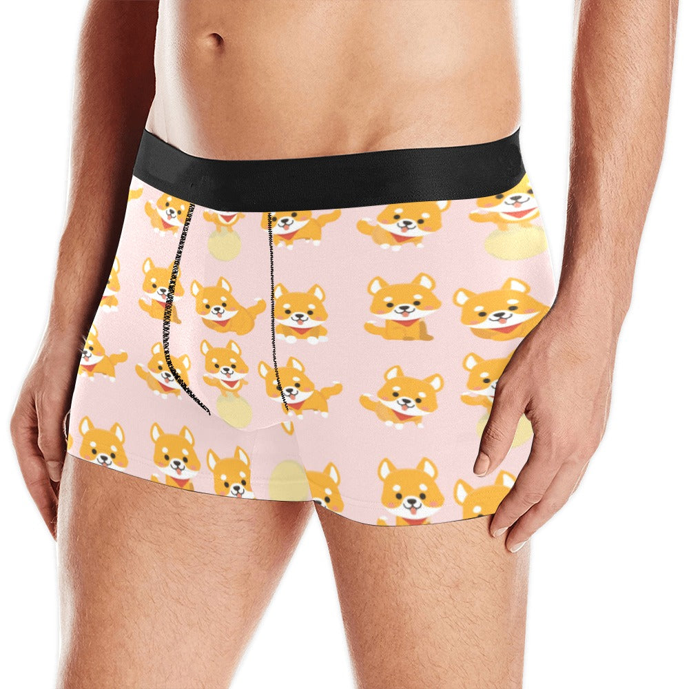Cute shiba inu dog pattern Men's All Over Print Boxer Briefs Men's Underwear