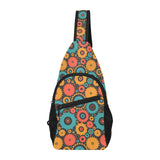 Gear Pattern Print Design 01 All Over Print Chest Bag