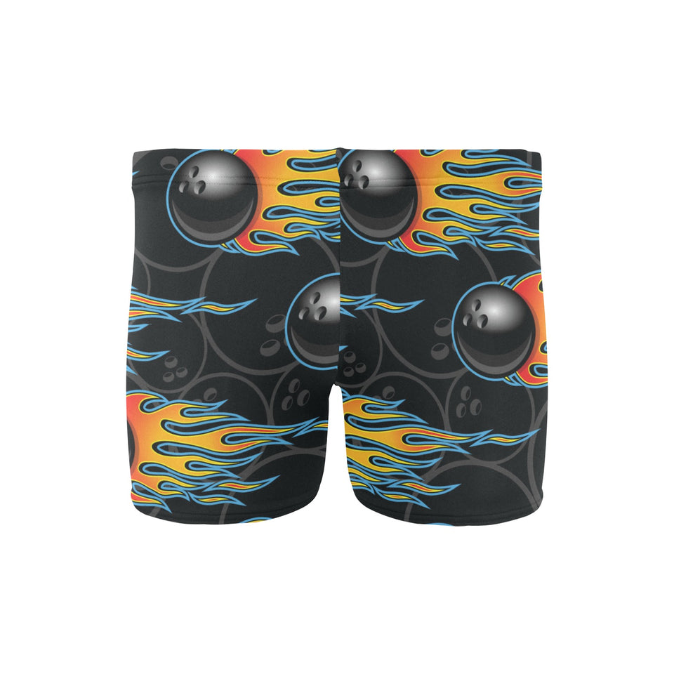 Bowling balls flame pattern Men's Swimming Trunks