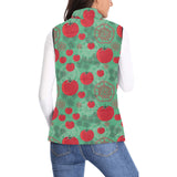 Tomato design pattern Women's Padded Vest