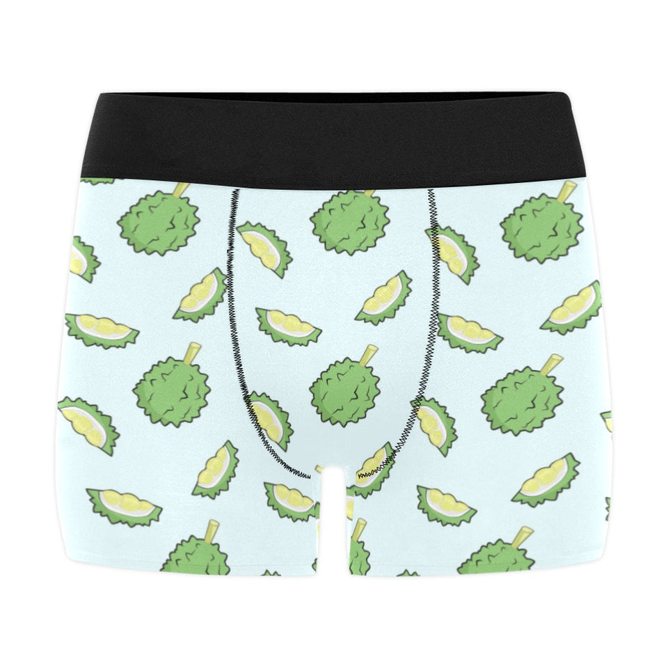 Durian pattern blue background Men's All Over Print Boxer Briefs Men's Underwear