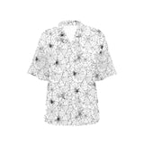 Spider web cobweb pattern Women's All Over Print Hawaiian Shirt