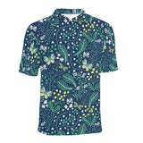 butterfly leaves pattern Men's All Over Print Polo Shirt
