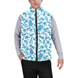 Coral Reef Pattern Print Design 01 Men's Padded Vest