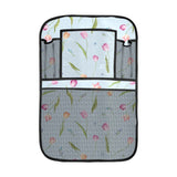 Watercolor Tulips pattern Car Seat Back Organizer