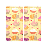 cake cupcake heart cherry pattern Gauze Curtain
