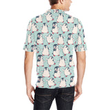 Cute Penguin pattern Men's All Over Print Polo Shirt