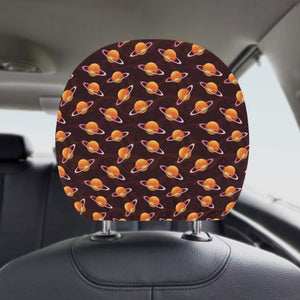 Hamburger Pattern Print Design 05 Car Headrest Cover