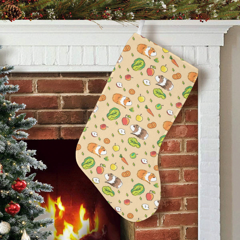 Guinea Pig Pattern Print Design 05 Christmas Stocking