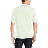 Cucumber pattern background Men's All Over Print Polo Shirt