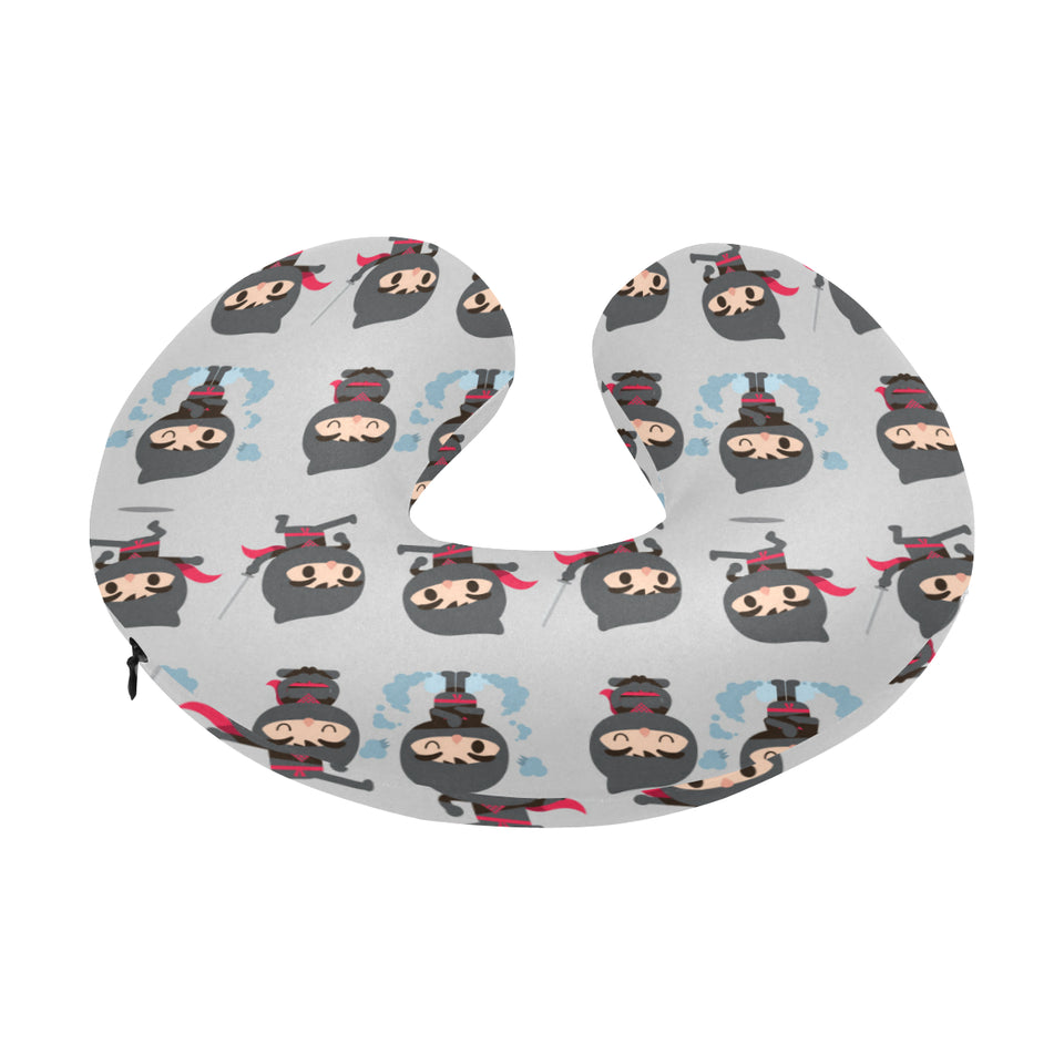 Cute ninja pattern U-Shaped Travel Neck Pillow