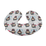 Cute ninja pattern U-Shaped Travel Neck Pillow