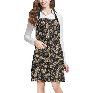 Rose Pattern Print Design 04 All Over Print Adjustable Apron