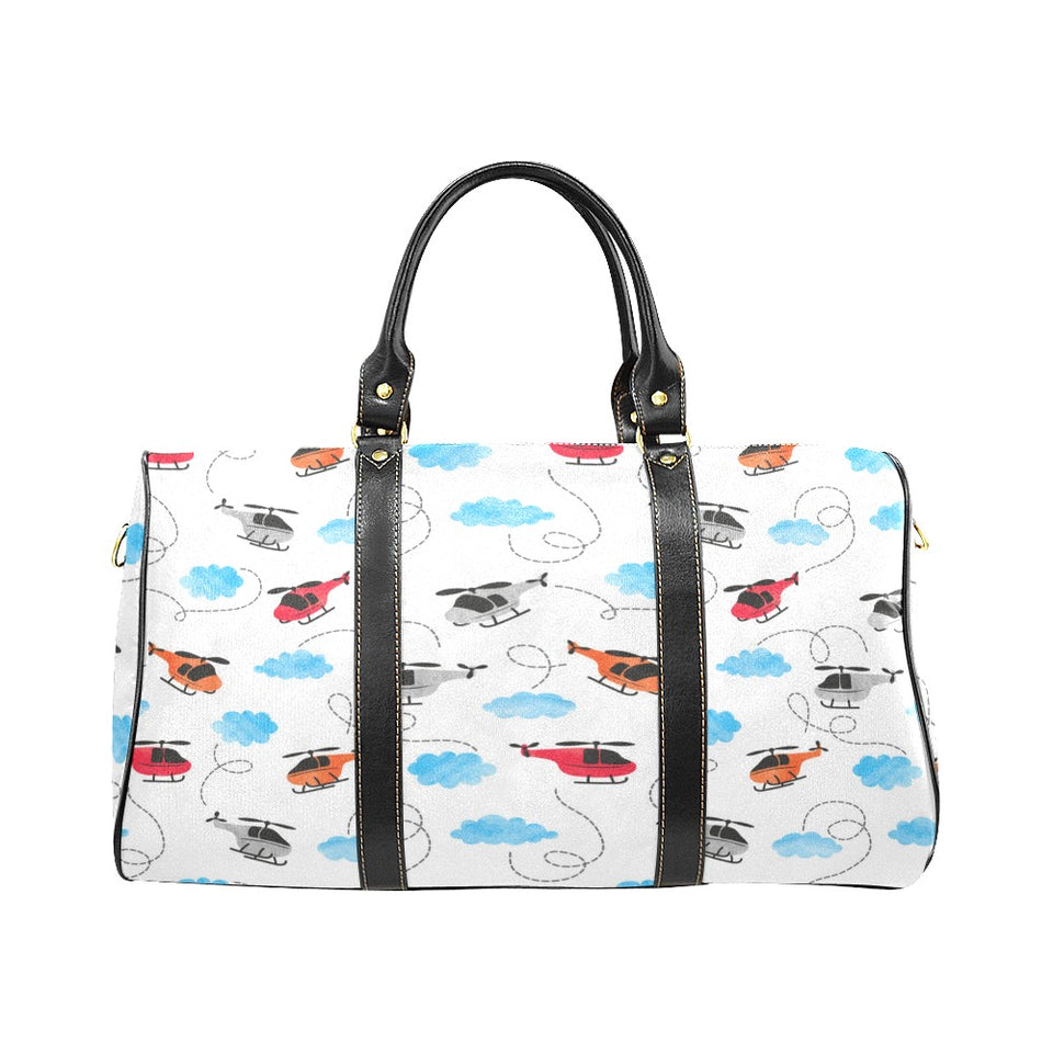 Watercolor helicopter cloud pattern Travel Bag