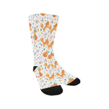 cute tribal fox pattern Crew Socks