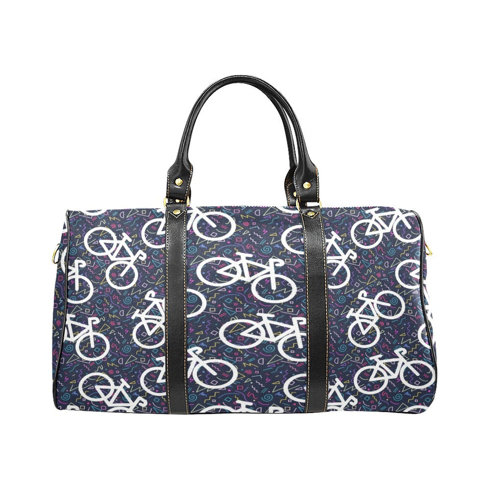 Bicycle Pattern Print Design 03 Travel Bag