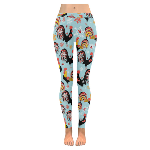 Rooster chicken cock snowfalke Women's Legging Fulfilled In US