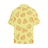 Cheese design pattern Men's All Over Print Hawaiian Shirt