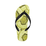 Sliced kiwi pattern Unisex Flip Flops