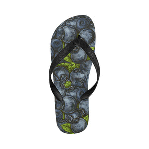 blueberry pattern Unisex Flip Flops