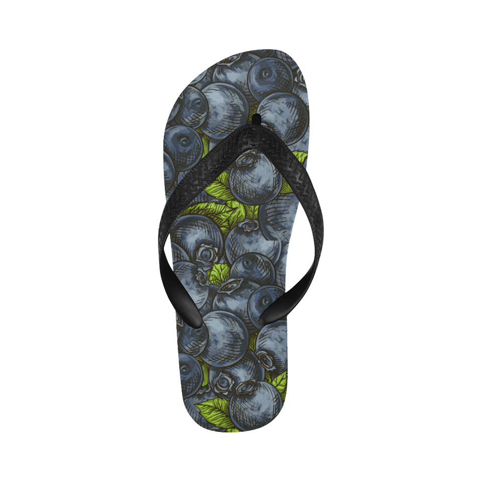 blueberry pattern Unisex Flip Flops