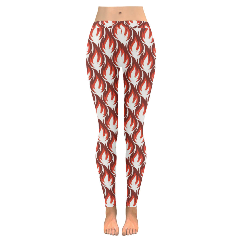 Fire flame symbol design pattern Women's Legging Fulfilled In US