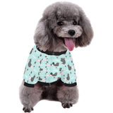 poodle dog green background All Over Print Pet Dog Round Neck Fuzzy Shirt