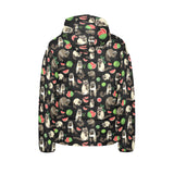 Raccoon watermelon pattern Kids' Boys' Girls' Padded Hooded Jacket