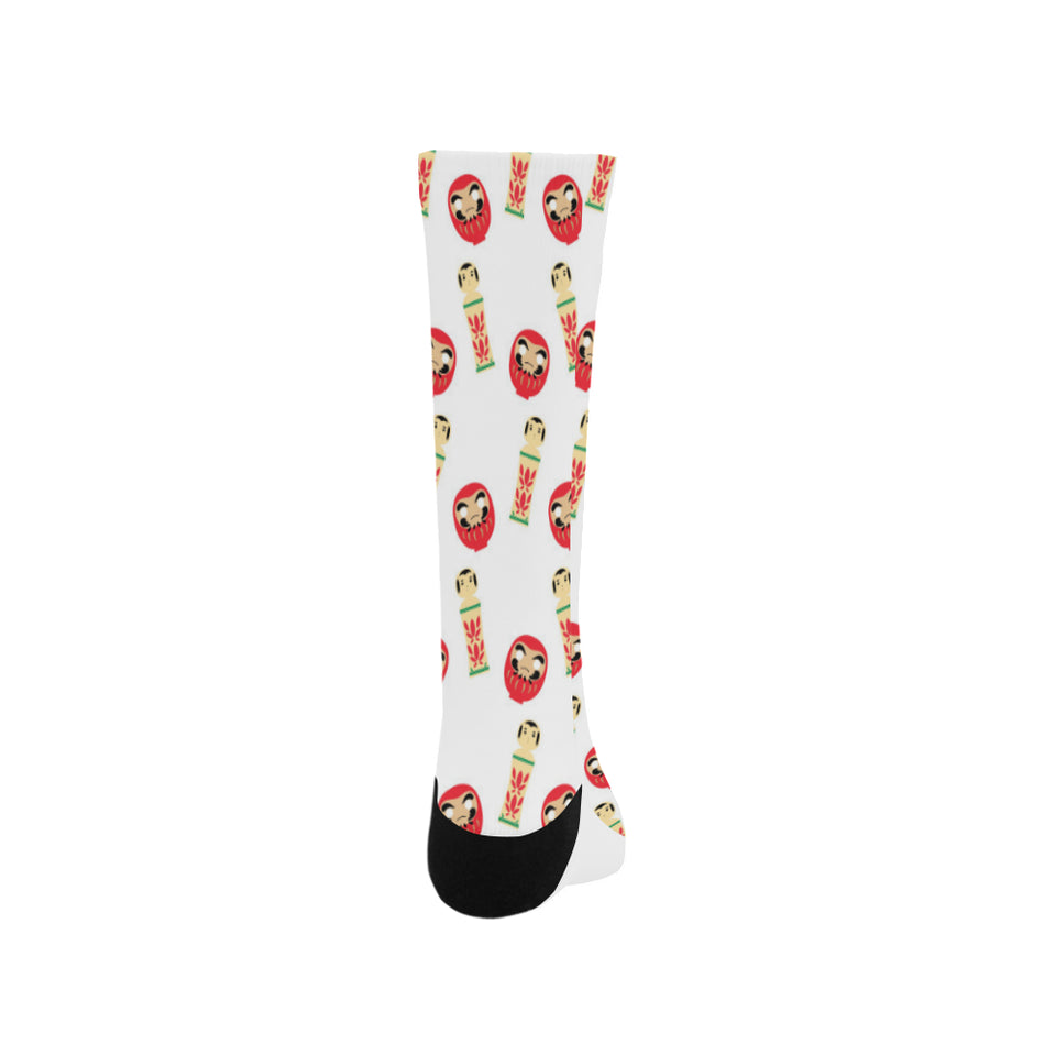 Daruma japanese wooden doll Crew Socks