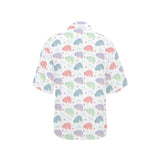Hippopotamus Pattern Print Design 03 Women's All Over Print Hawaiian Shirt