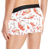 Watercolor Koi Fish Carp Fish pattern Men's All Over Print Boxer Briefs Men's Underwear