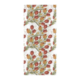 Red tulips and daffodils pattern Beach Towel