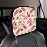 Cake cupcake sweets pattern Car Headrest Cover