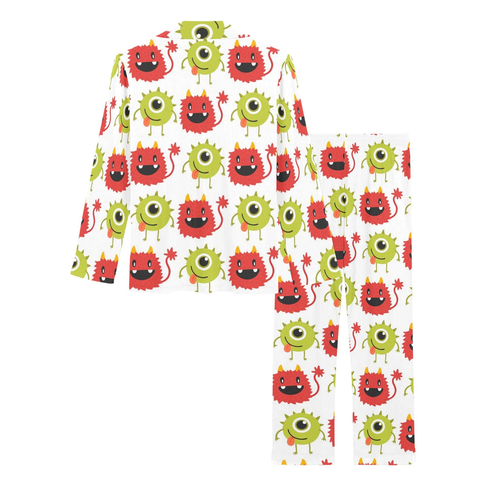 Alien Pattern Print Design 05 Women's Long Pajama Set